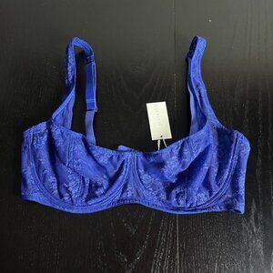 NWT JOURNELLE Romy Demi Underwire Bra Size 34F in Violet